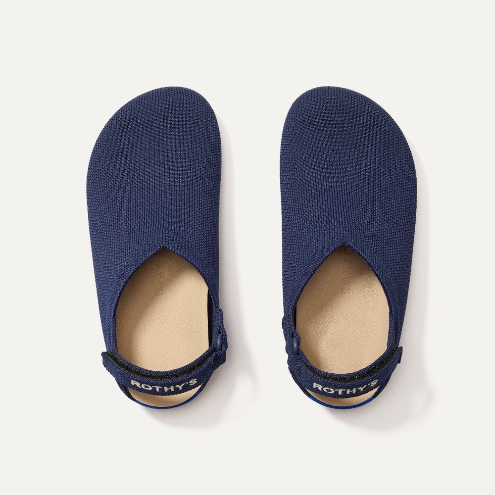 Rothy's Kids Navy Blue Slip-On Mary Jane Shoes